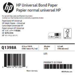 Papier Universel HP - 1,067 x 45,72 m - 80g