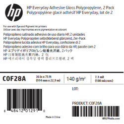 Polypropylène Glacé Adhésif HP - 0,914 x 22,90 m - 180g