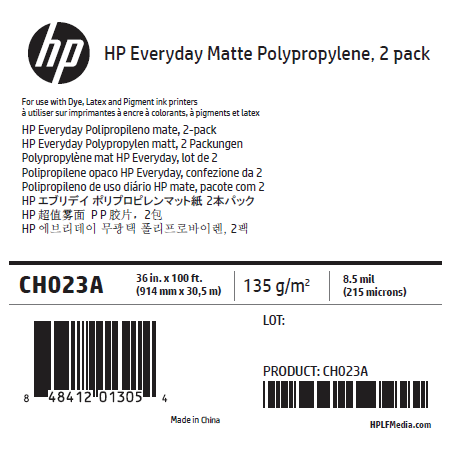 Polypropylène Mat HP- 0,914 x 30,50 m - 120g Polypropylène Mat HP- 0,914 x 30,50 m - 120g