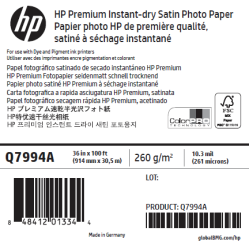 Papier Photo Satin HP - 0,914 x 30,50 m - 260g