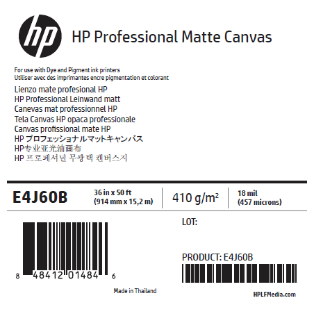 Canvas Mat HP - 0,914 x 15,20 m - 390g Canvas Mat HP - 0,914 x 15,20 m - 390g