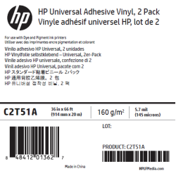 Vinyle Adhésif Universel HP - 0,914 x 21,10 m - 150g