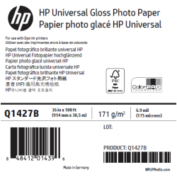 Papier Photo Glacé HP - 0,914 x 30,50 m - 200g