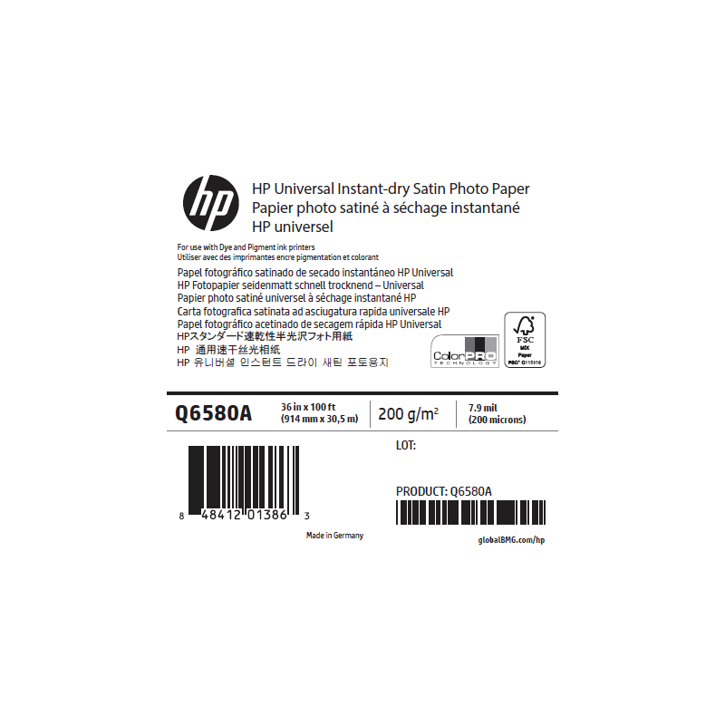Papier Photo Satin HP - 0,914 x 30,50 m - 200g