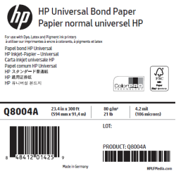 Papier Universel HP - 0,594 x 91,40 m - 80g