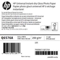 Papier Photo Glacé HP - 1,067 x 30,50 m - 200g
