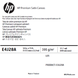Canvas Satin HP - 1,370 x 22,90 m - 380g