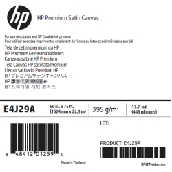 Canvas Satin HP - 1,524 x 22,80 m - 380g
