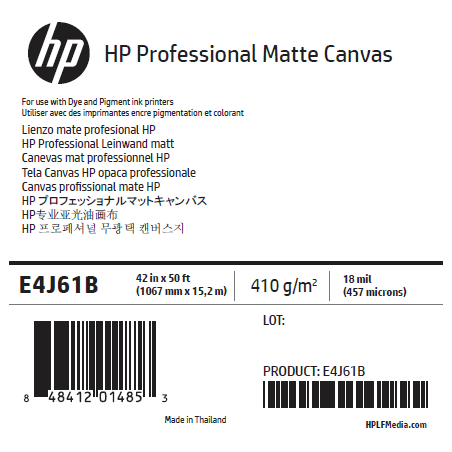 Canvas Mat HP - 1,067 x 15,20 m - 390g Canvas Mat HP - 1,067 x 15,20 m - 390g