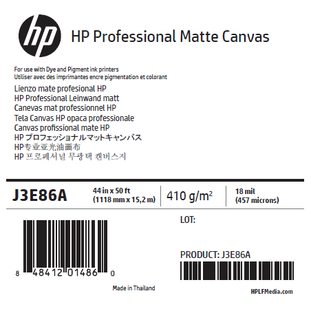 Canvas Mat HP - 1,118 x 15,20 m - 390g Canvas Mat HP - 1,118 x 15,20 m - 390g