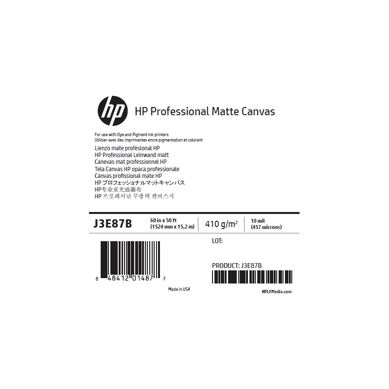 Canvas Mat HP - 1,524 x 15,20 m - 390g