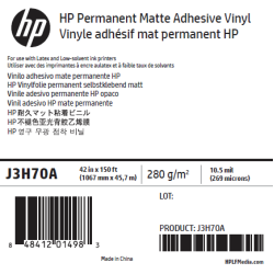 Vinyle Adhésif Mat HP - 1,067 x 45,7 m - 150g