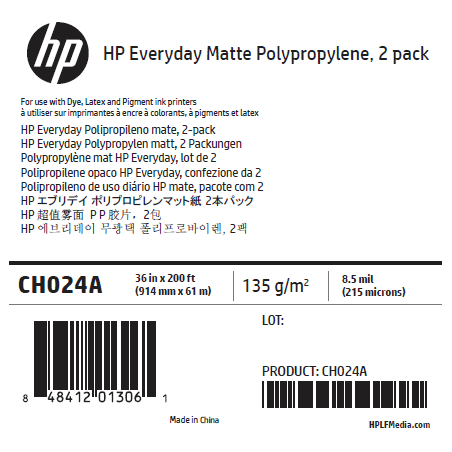 Polypropylène Mat HP- 0,914 x 61 m - 120g Polypropylène Mat HP- 0,914 x 61 m - 120g